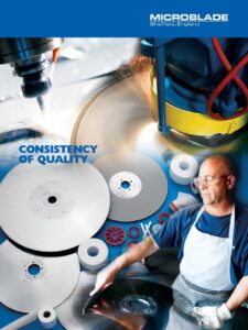 microblade brochure with employee and blades